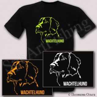 "Вахтельхунд" футболка 100% хлопок (изображение защищено авторским правом)