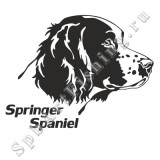 Наклейка "Springer spaniel" (спрингер спаниель)